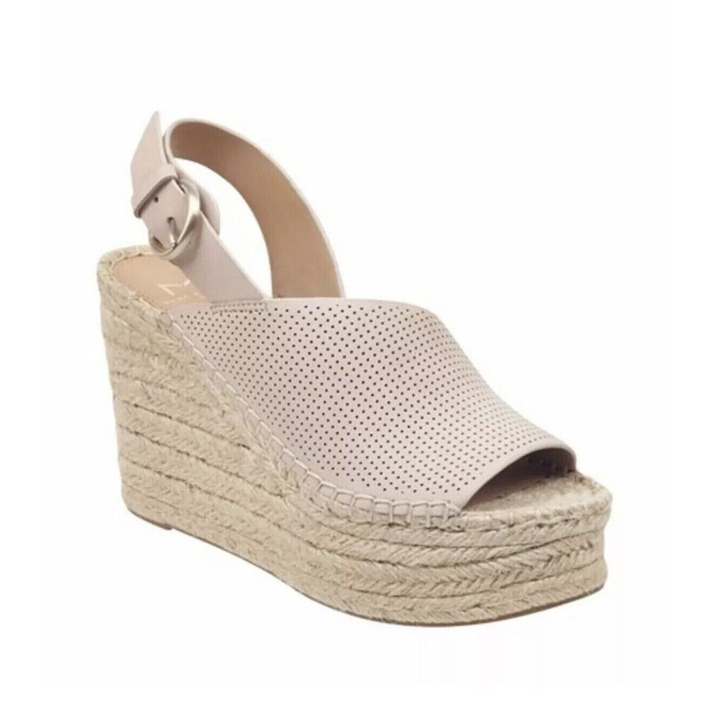 Marc Fisher MAndela Perforated Wedge platform sandal Heels Size 8